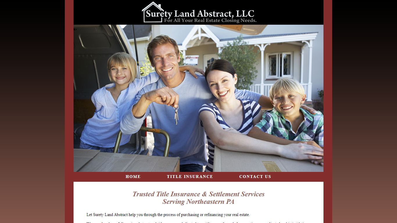 Real Estate Title Company - Surety Land Abstract LLC | Drums, PA